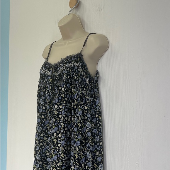 Free People - Molly Jo Boho Colorful Floral Back Cutout Midi Dress Size XL - Picture 8 of 14